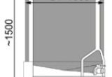 1000 liters tank i 304 rustfritt stål