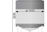 2263 liter tank i rustfritt stål 304